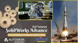 SolidWorks Class 27 | 3D Modelling | Mechanical CAD | Cadtabs Live