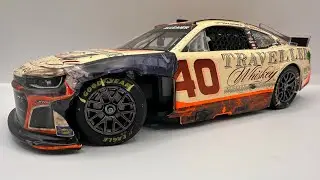 Review: 2025 Justin Allgaier #40 Traveller Whiskey Daytona 500 Raced 1/24 NASCAR Diecast Sound Base