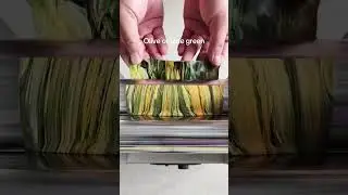 Olive or jade green #colormixing #asmr #satisfying #oddlysatisfying #relaxation #viral #guessthecol
