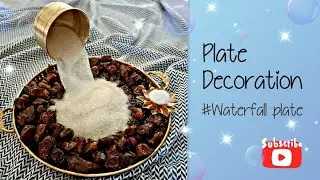 Plate decoration ideas | Waterfall plate | Plates for function