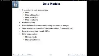 Database System Concepts Chapter 1 Part 1