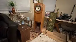 (3) My new REL Classic 98 sub, Fosi Audio GR70 (pre & headphone), 2A3/45 SET amp, Lowther PM2A horn