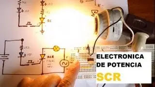 ✅ Prueba de SCR (Tiristor) encendiendo Bombillo y enclavar circuito.