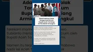 Adab Prabowo! Presiden Tolak Tangannya Dicium Bupati Aceh Tamiang, RI 1 Langsung Rangkul Armia Fahmi