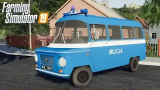 FS19 - Nysa - Old POLISH POLICE CAR - Car mod for Farming Simulator 2019 ROLEPLAY MODS