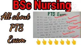 PTS exam #nursingvideo#youtubevideo