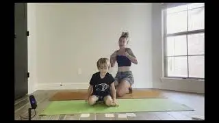 YOGA WITH KIDS ~ YOGA AT HOME ~ FAMILY YOGA  (5 YEAR OLD YOGA)  (5 poses in 5 minutes)