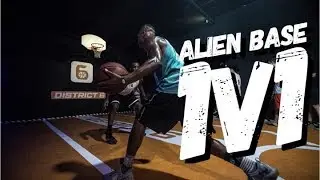 KING HANDLES PLAYS 1V1 KING OF THE COURT IN ALIEN BASE. IS THIS AREA 51?