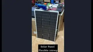 solar panel flexible 100wp kita uji hasil nya