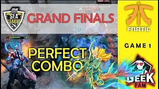 Song into Static Storm Combo (Geek Fam vs Fnatic Grand Finals Game 1) ONE ESPORTS  Dota 2 Sea League