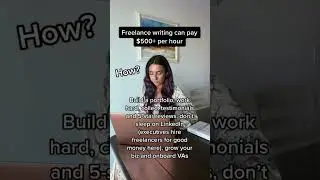 Freelance writing can pay $500+ per hour!
