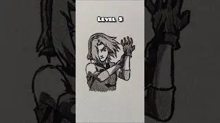 How to draw Sakura Haruno in different level #narutoshippuden #sakura #anime #drawing #art #sketch