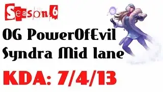 EU Challenger LoL - OG PowerOfEvil - Syndra Mid lane (Feb 4, 2016)