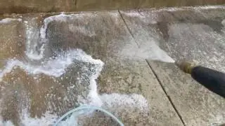 Storefront pressure washing and pretreatment