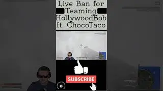 Live Ban for Teaming HollywoodBob ft ChocoTaco PUBG #gaming #pubg #chocotaco #hollywoodbob #funny