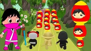 Tag with Ryan KAJI EGG - Rare Mercu-Ryan 🆚 Stealth Ninja Ryan 🆚 Combo Panda Halloween Update !