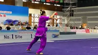 Rainbow Huang - 8th World Kung Fu Championships 2019 - Double Chain Whip (Shuang Bian)