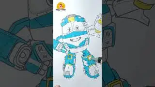 COLORING ROBOT TRAINS | How to Coloring Robot Trains | Robot Trains