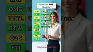 Essential SMS English: Top 10 Texting Abbreviations You Need to Know! #shorts #learnenglish #funny