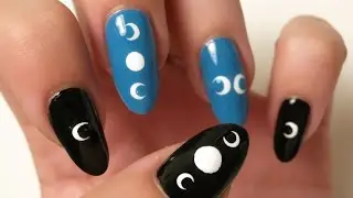 Crescent Moon Nails