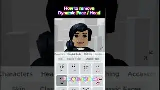 Как удалить динамическое лицо/голову в Roblox