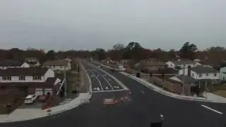 Aerial footage of the new stretch of Lynnhaven Parkway