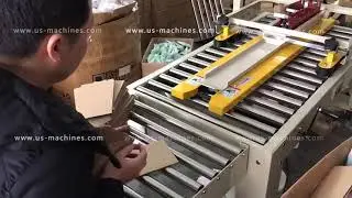 Small box carton mini box tape sealing machine carton sealer equipment video