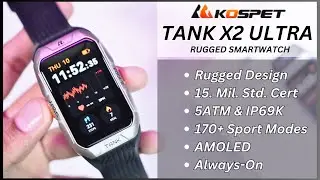 Обзор KOSPET TANK X2 ULTRA &mdash; прочный смарт-браслет для повседневного использования на открытом во...
