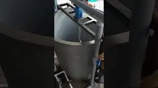 FRP Chemical Storage and Mixing Tanks with Shaft Agitator and Gear Box mechanism