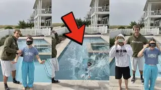 Trust Fall Challenge!! *BAD IDEA* 😳 - #Shorts