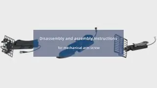 Disassembly and Assembly Instructions for Mechanical Arm Screw | QYSEA FIFISH Underwater Drones