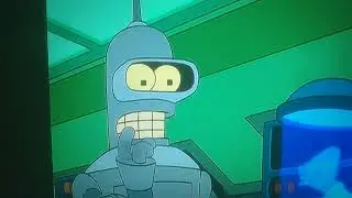 Futurama 2x15 Bender is pissed off that The Professor taped over his soap operas