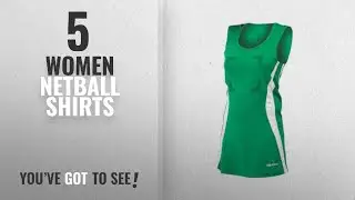 Top 10 Women Netball Shirts [2018]: GILBERT Ladies Eclipse Netball Dress, Purple/White, M