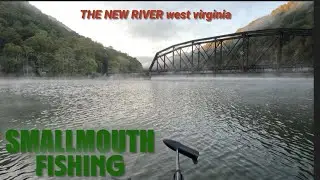 New River Gorge Bridge/ smallmouth fishing/tiny boat