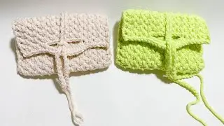 How To Crochet Wallet, Coin Purse, Card Holder, Easy Crochet Pattern Tutorial For Beginners