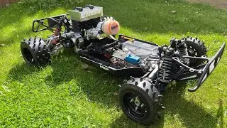 Custom DIY Losi Hybrid 80cc ALX TWIN BUID - very LOUD