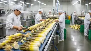 Inside a High Tech Bamboo Shoot Factory You Can't Even Imagine