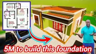 5M to build this two bedroom house foundation only materials 🤔🤔