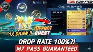 50💎 Trick Draw! Get M7 Pass 100% Guaranteed 😱 | Support Chest MLBB Step-by-Step Guide