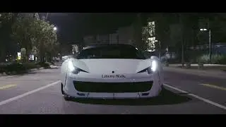 MIDNIGHT DRIFTING   Ferrari 458 Italia w  ARMYTRIX F1 Titanium Exhaust & Liberty Walk  LBWK By RACE!