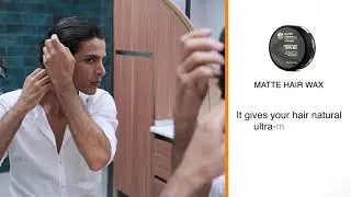 How to Use Hair Styling Matte Wax For Men /  Hair Care Routine for Your Hair / Ultra Compact Men