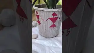DIY planter paint ideas 😀😀😀 #trendingshorts #easy