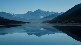 Chill Relaxing Soft Piano Music with Beautiful Serene Tranquil Lake View || GREEN WORLD