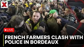French Farmers Protest LIVE : French Farmers Clash With Police As Fuel Depot Blockade Is Cleared