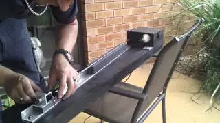 Arrow cutting saw 1st cut