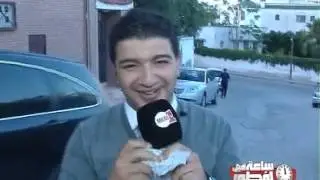 طاقم قافلة من دار لدار يحتفل بعيد ميلاد مقدم البرنامج حمزة الفيلالي