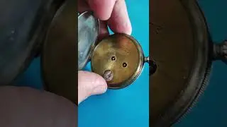 Antique Pocket Watch with Cylinder Escapement & Built-In Compass