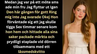 Medan jag satt i ett möte sms ade min fru Jag flyttar ut  för gott. Ring mig inte