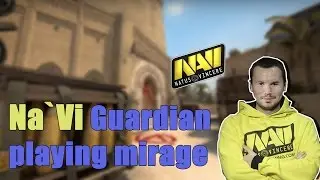 Na`Vi Guardian playing CS:GO mm on mirage (twitch stream)