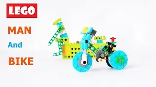 Lego Bike And Man - Building Instructions | Lego wedo 2.0
